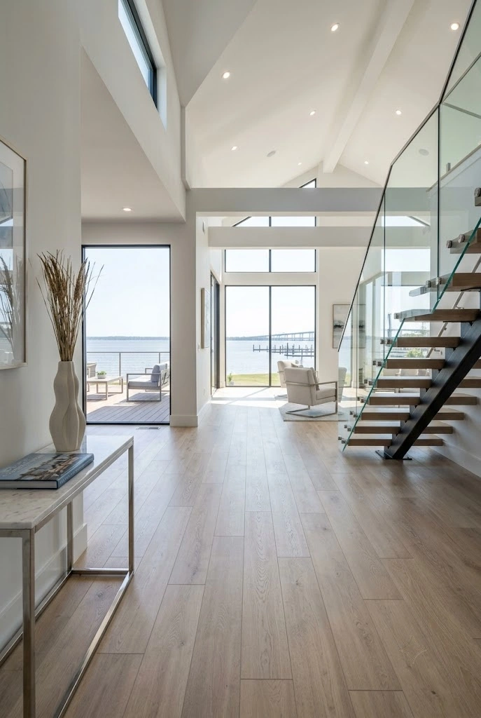 Waterproof luxury vinyl plank flooring installation