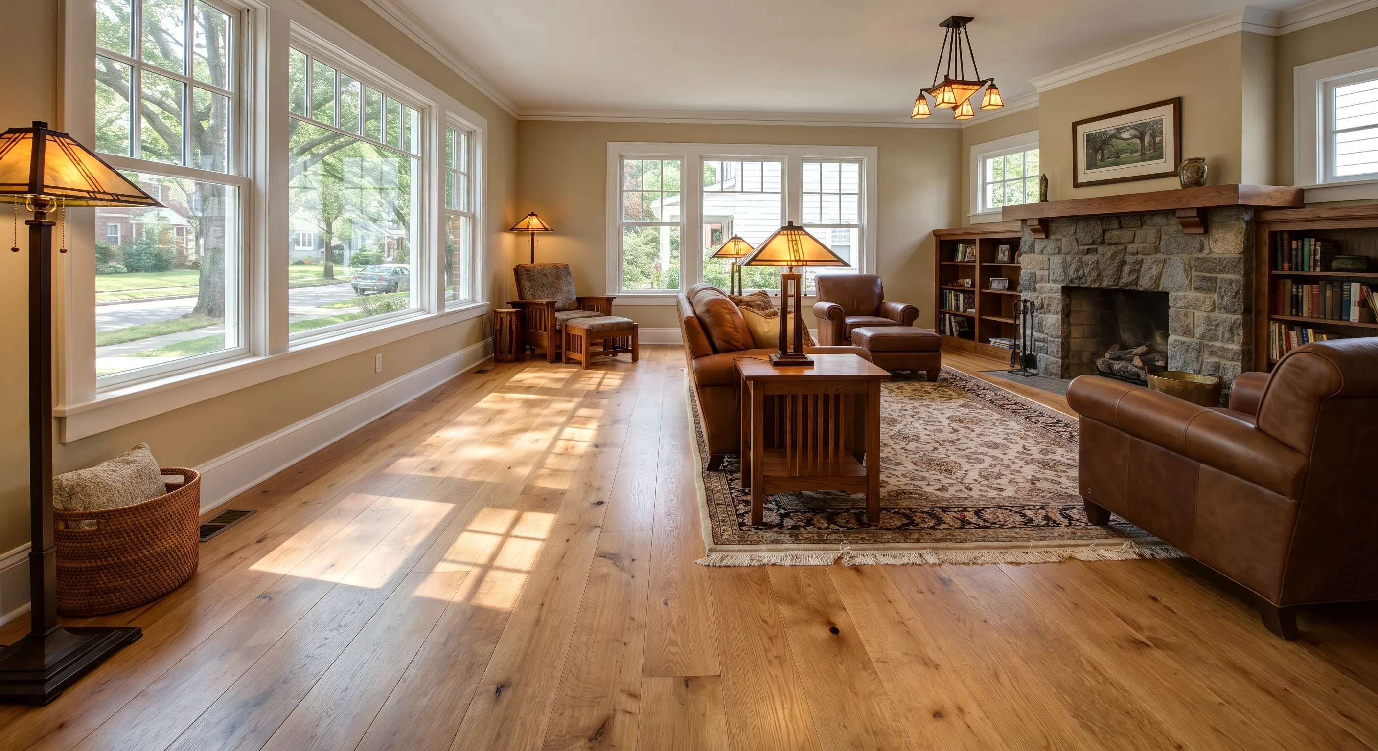 Beautifully restored coastal hardwood floor