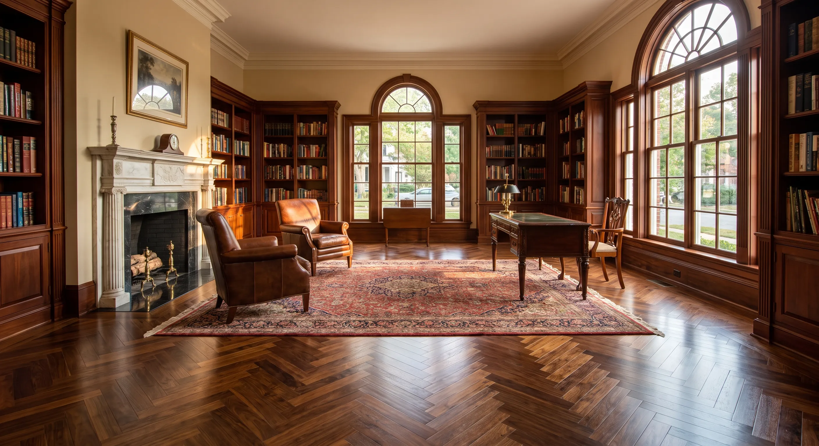 Beautifully restored historic hardwood floors in Norfolk VA