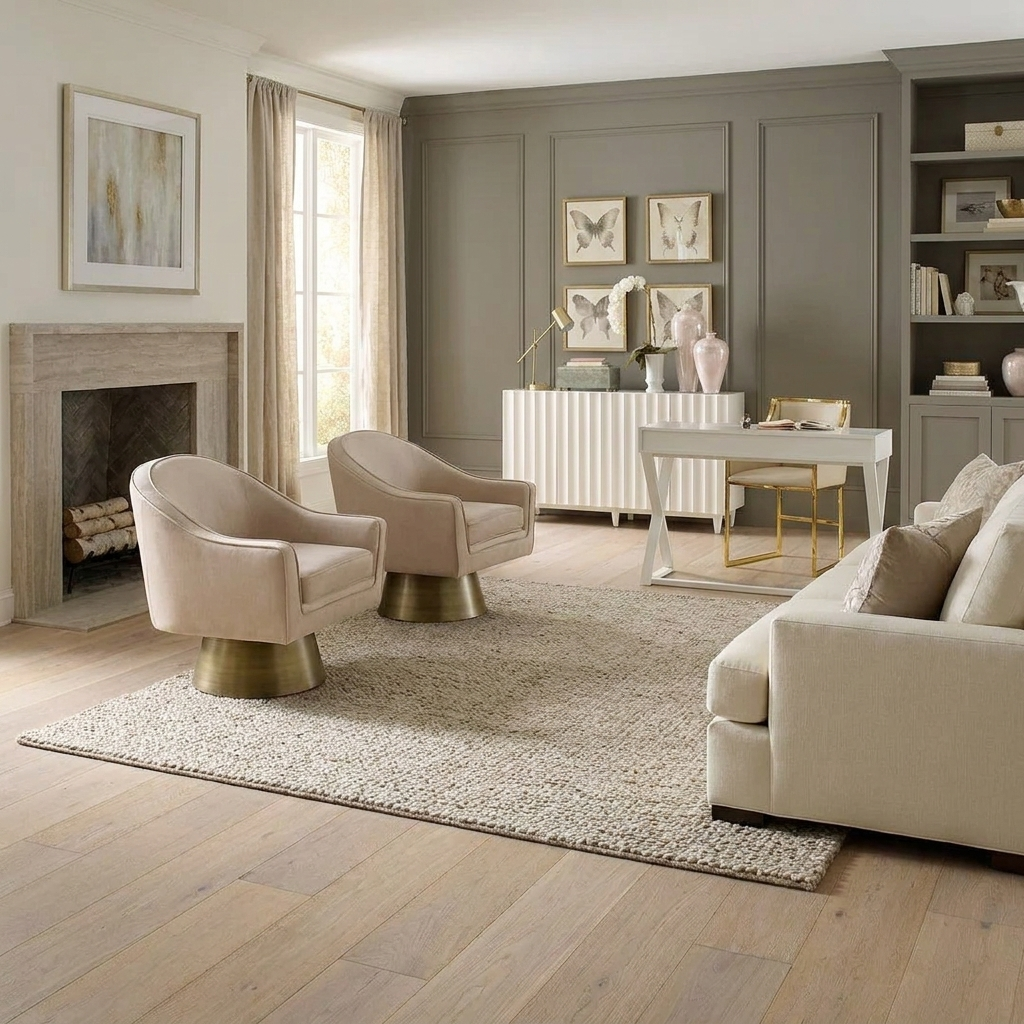 Wide plank engineered hardwood